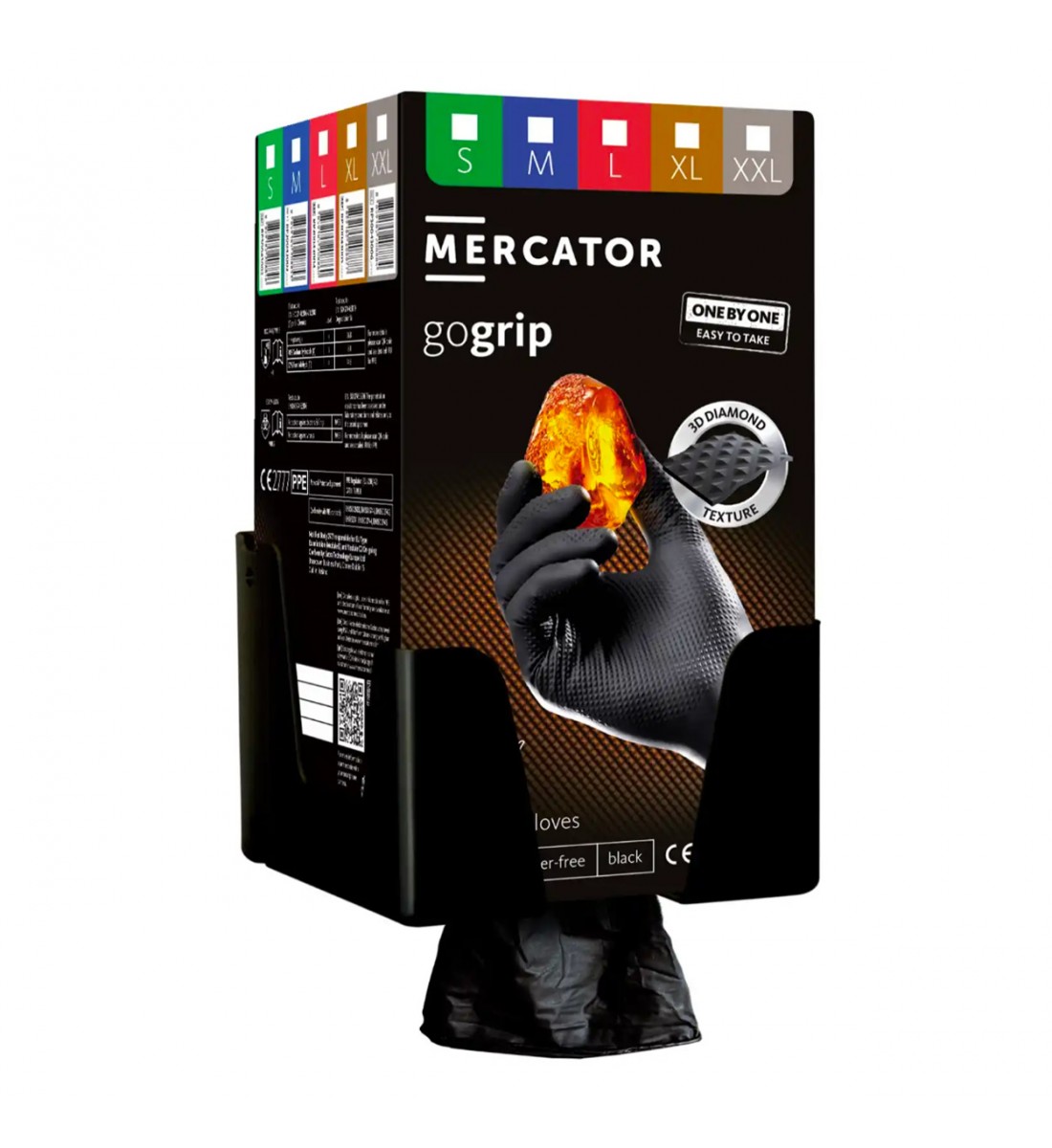 Suport de perete negru pentru manusi