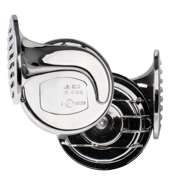 Claxon cromat 12V 2 buc CHR-01