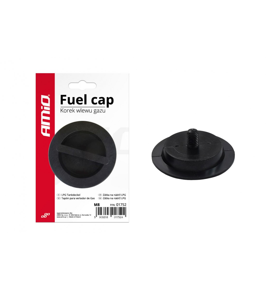 Buşon de alimentare cu gaz M8 AMIO-01752 Buşon de alimentare cu gaz M8 AMIO-01752