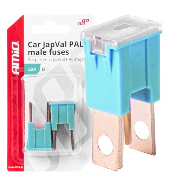 Siguranțe auto JAPVAL PAL tată 2 buc. 20A AMIO-03396