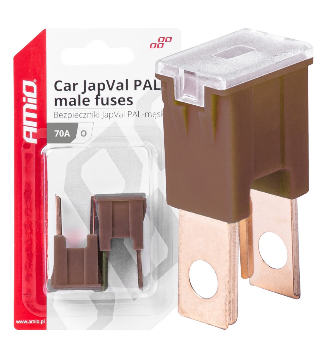 Siguranțe auto JAPVAL PAL tată 2 buc. 70A AMIO-03401 Siguranțe auto JAPVAL PAL tată 2 buc. 70A AMIO-03401