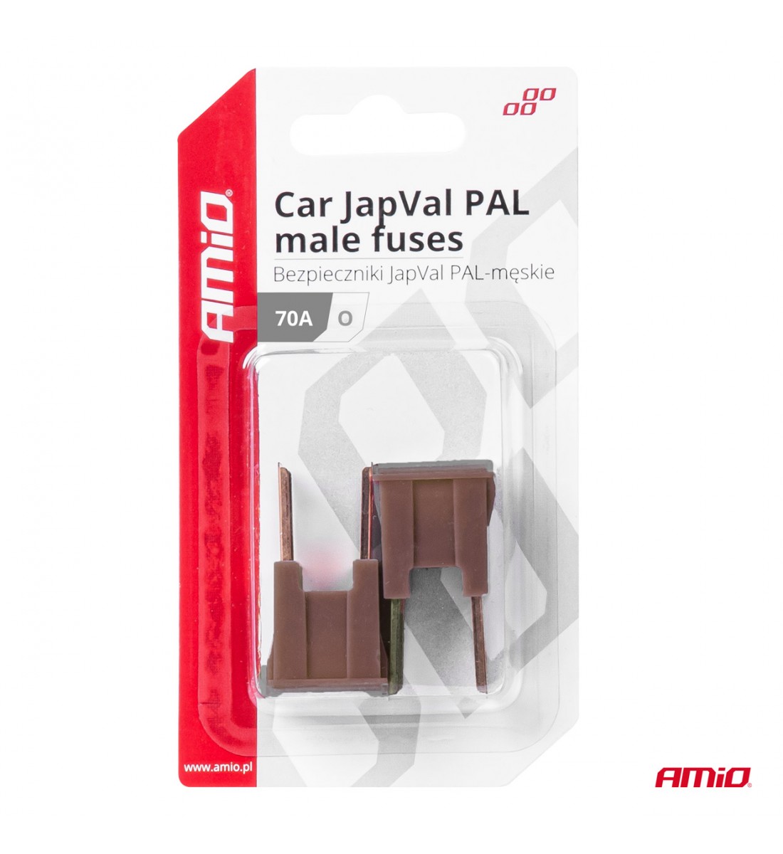 Siguranțe auto JAPVAL PAL tată 2 buc. 70A AMIO-03401 Siguranțe auto JAPVAL PAL tată 2 buc. 70A AMIO-03401