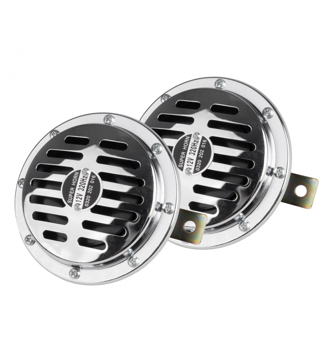 Claxon cromat 125 mm 12V AMIO-04074 Claxon cromat 125 mm 12V AMIO-04074