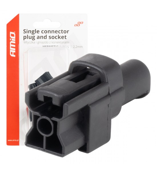 Set conector electric impermeabil 1 PIN 2.2mm AMIO-04345