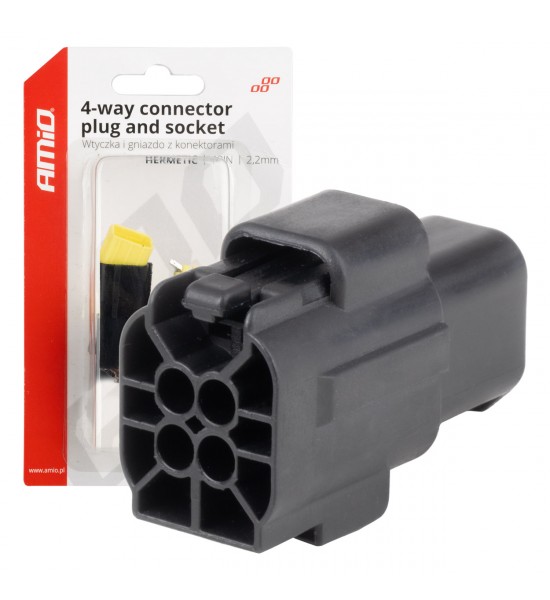 Set conector electric impermeabil 4 PIN 2.2mm AMIO-04348