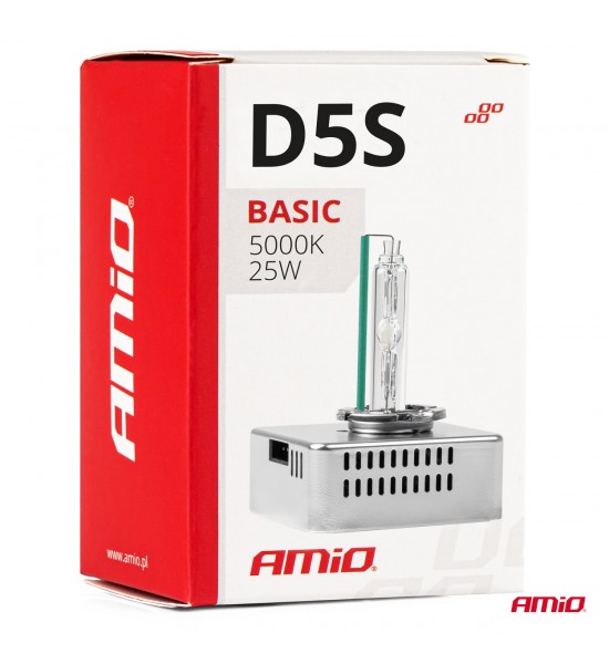 Bec xenon D5S 35W 5000K AMiO BASIC Bec xenon D5S 35W 5000K AMiO BASIC