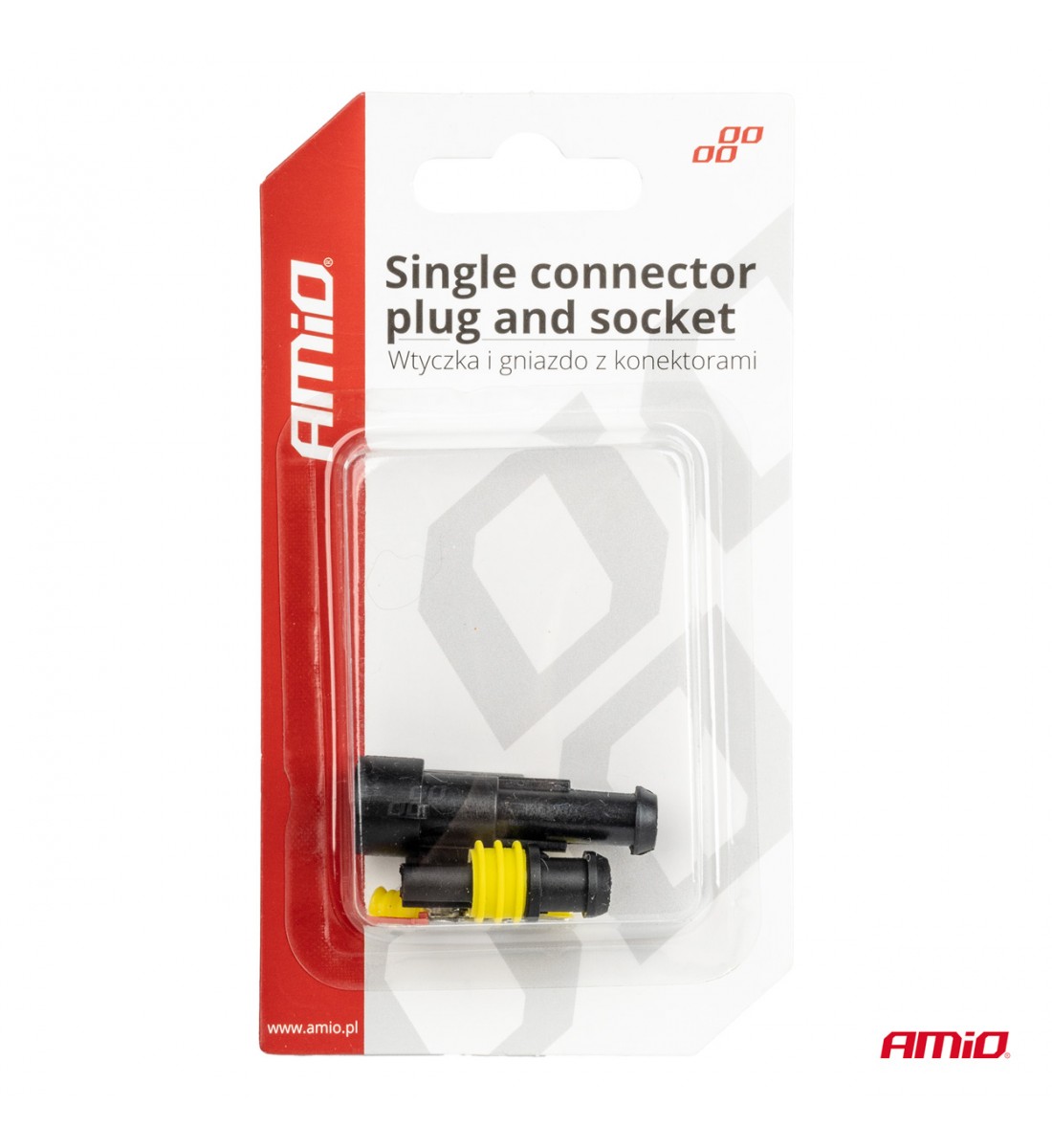 Mufă cub superseal conector ermetic 1 PIN AMIO-03517