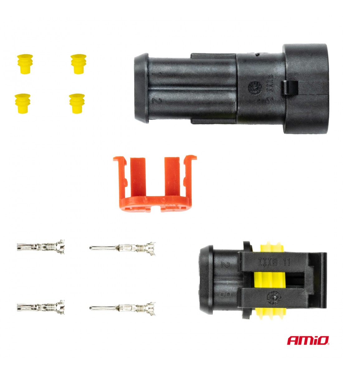 Conector cub, mufa ermerica 2 PIN AMIO-03518