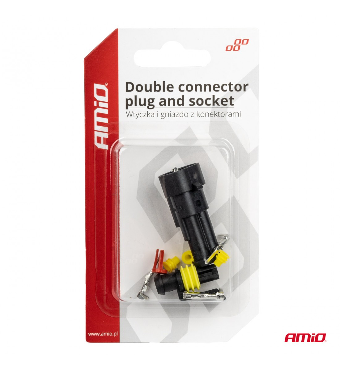 Conector cub, mufa ermerica 2 PIN AMIO-03518