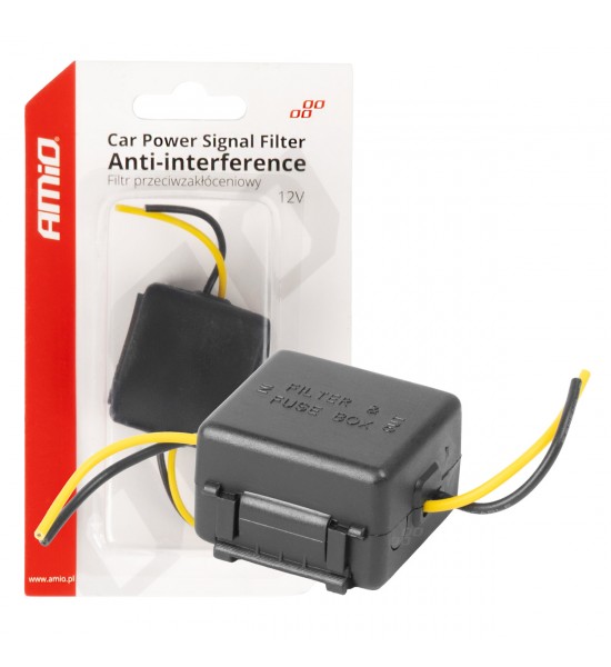 Filtru auto anti-interferente cu siguranta din sticla 12V AMIO-04099