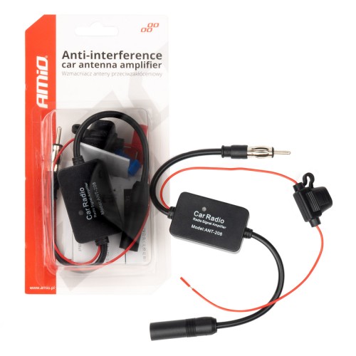 Amplificator antenă auto anti-interferențe 12V AMIO-04133