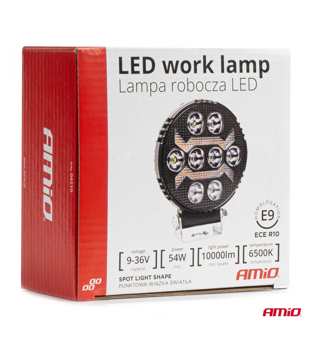 Proiector LED AWL69 54W 6500K 10000lm 12V 24V AMIO-04210 Proiector LED AWL69 54W 6500K 10000lm 12V 24V AMIO-04210