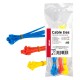 Set fasete din plastic multicolore set de 60 buc. AMIO-04313