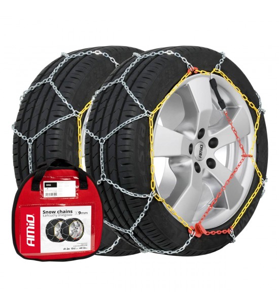 Lanțuri de zăpadă Ö-Norm 9mm + GEANTĂ KNS-80 AMIO-02317