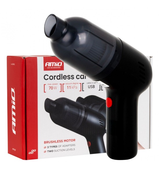 Aspirator auto fără fir 70W 11kPa USB-C VC-08 HEPA AMIO-04416 Aspirator auto fără fir 70W 11kPa USB-C VC-08 HEPA AMIO-04416