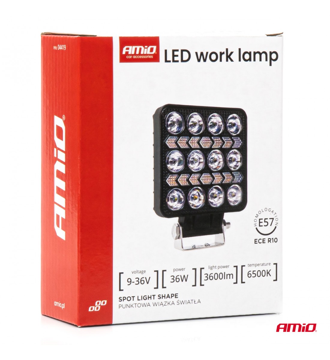 Proiector AWL75 36W 3600LM 12V 24V AMIO-04419 Proiector AWL75 36W 3600LM 12V 24V AMIO-04419