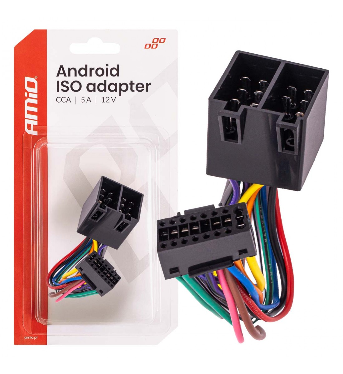 Conector ISO standard CCA 5A 12V AMIO-04442 Conector ISO standard CCA 5A 12V AMIO-04442