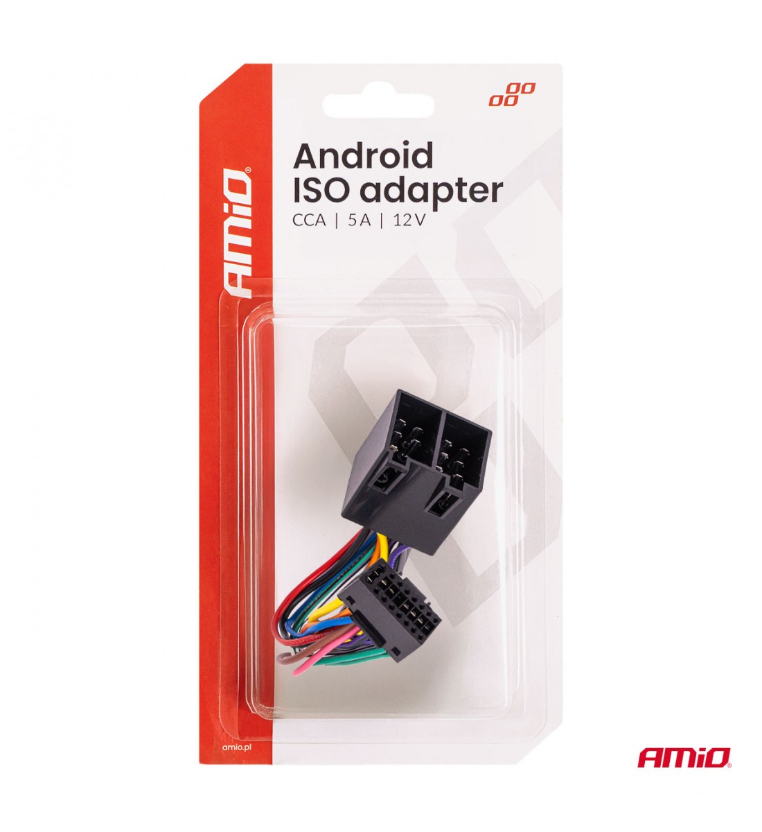 Conector ISO standard CCA 5A 12V AMIO-04442 Conector ISO standard CCA 5A 12V AMIO-04442