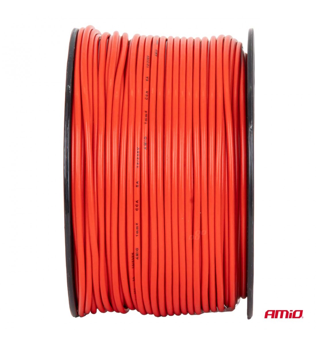 Cablu roșu monofilar CCA 1x1mm2 100m 5A 12/230V AMIO-04451 Cablu roșu monofilar CCA 1x1mm2 100m 5A 12/230V AMIO-04451