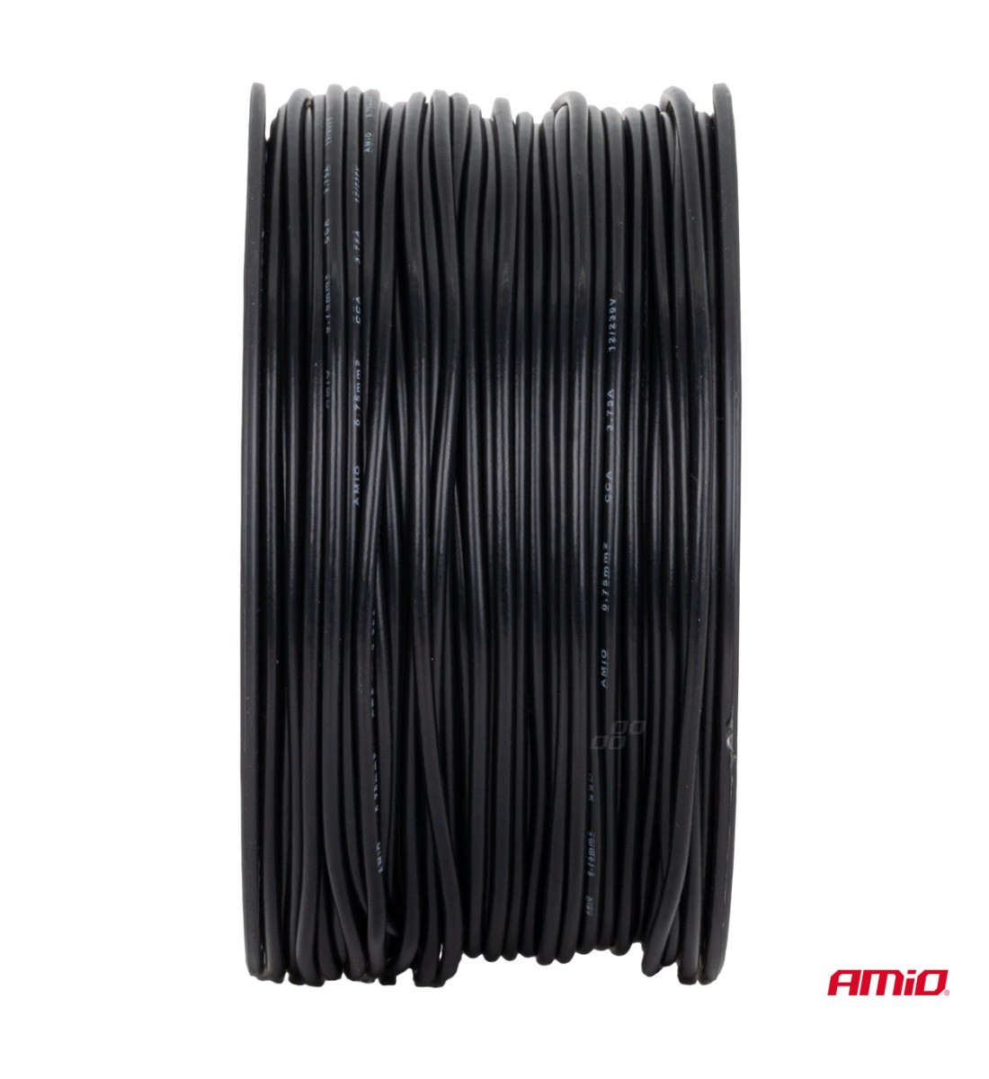Cablu negru monofilar CCA 1x0.75mm2 100m 3.75A 12/230V AMIO-04453 Cablu negru monofilar CCA 1x0.75mm2 100m 3.75A 12/230V AMIO-04453