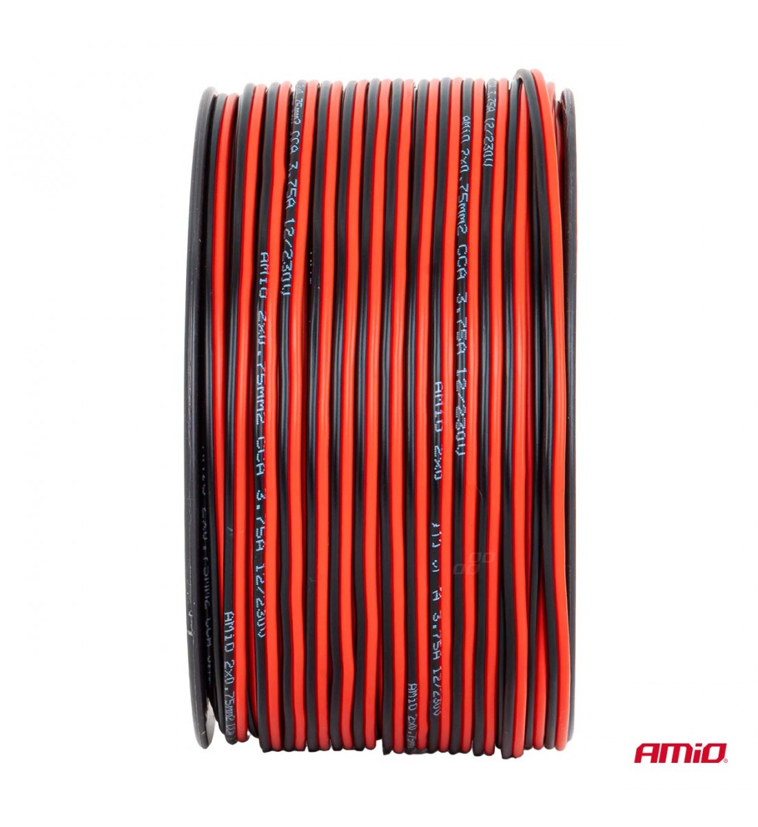 Cablu difuzor CCA 2x0.75mm2 100m 3.75A AMIO-04457 Cablu difuzor CCA 2x0.75mm2 100m 3.75A AMIO-04457