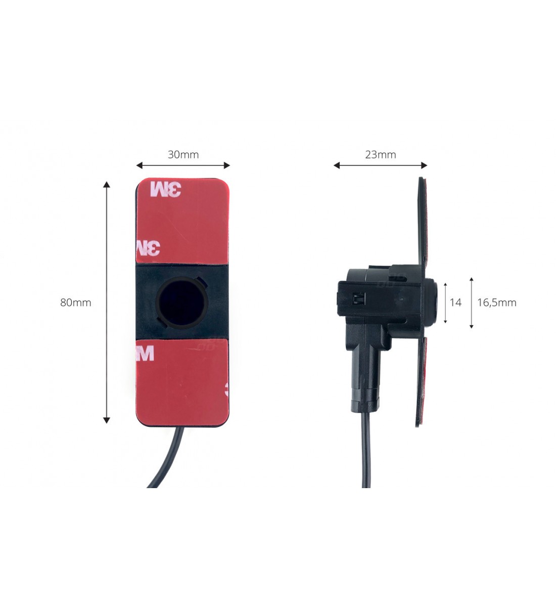 Kit senzori TFT01 de 4,3" cu cameră LED CAM-402, 4 senzori interni negri