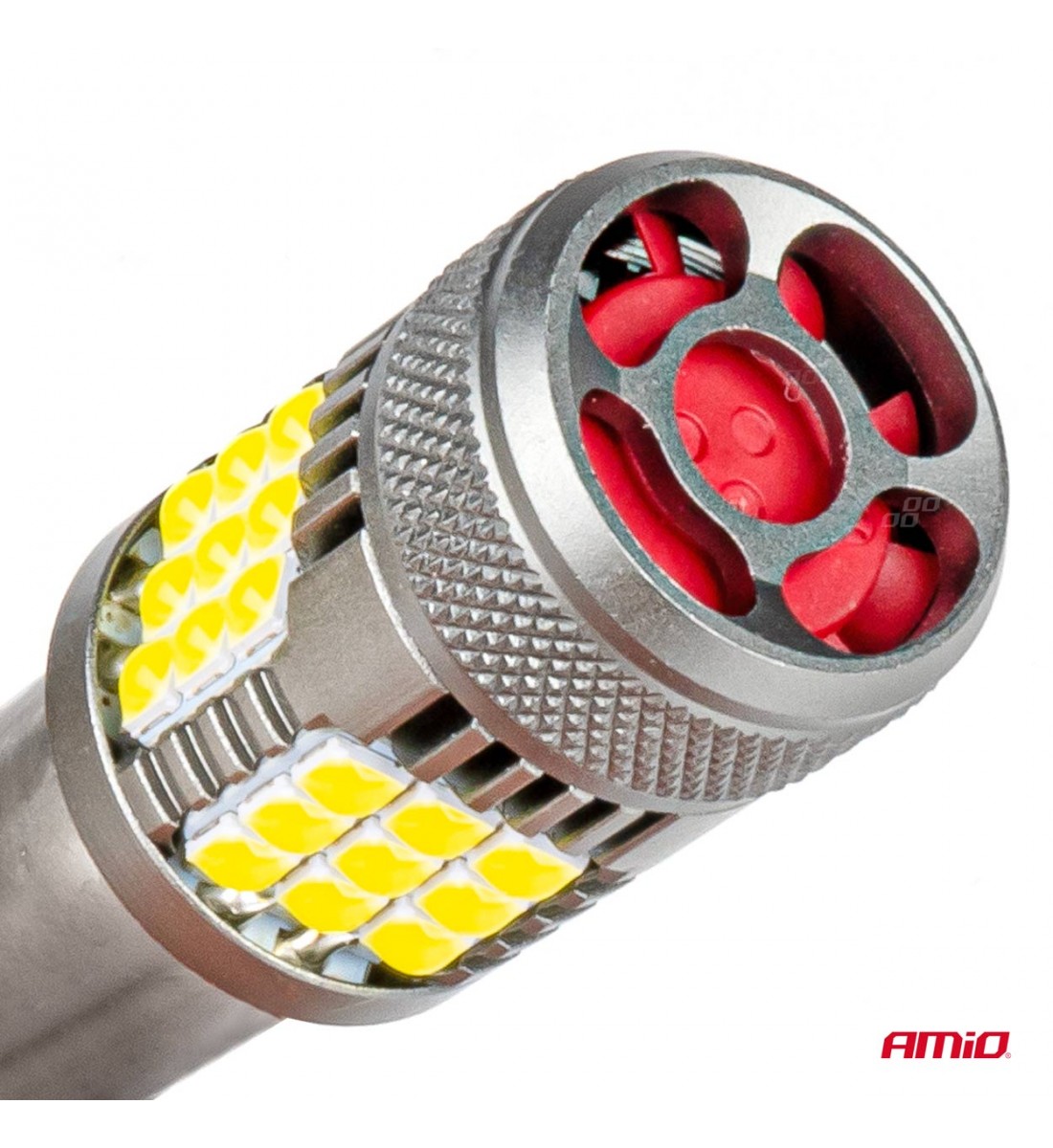 Becuri LED CANBUS seria PRO 1156 BA15S P21W R10W R5W 36x3030 SMD FAN Alb 12V 24V AMIO-03722