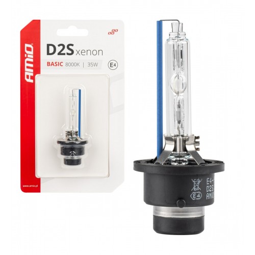 Bec xenon cu filament xenon D2S 8000K BASIC blister AMIO-03862