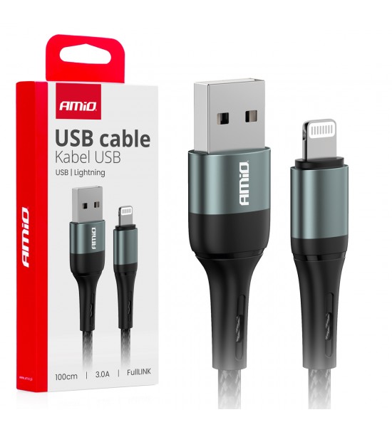 Cablu USB la Lightning 3A 100cm FullLINK AMIO-03913
