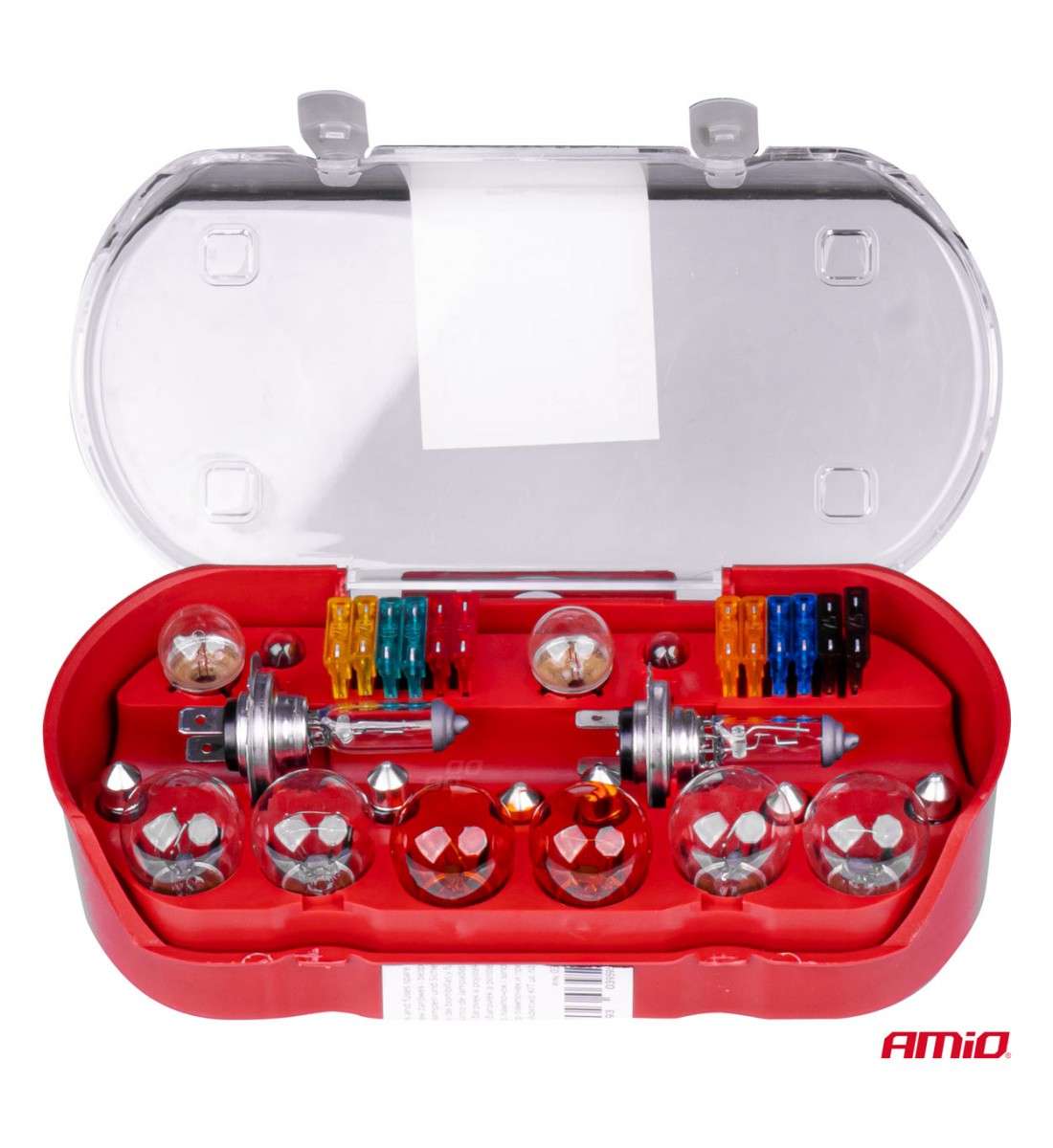 Set becuri de rezervă, siguranțe, 30 buc. H7 + H7 AMIO-03959