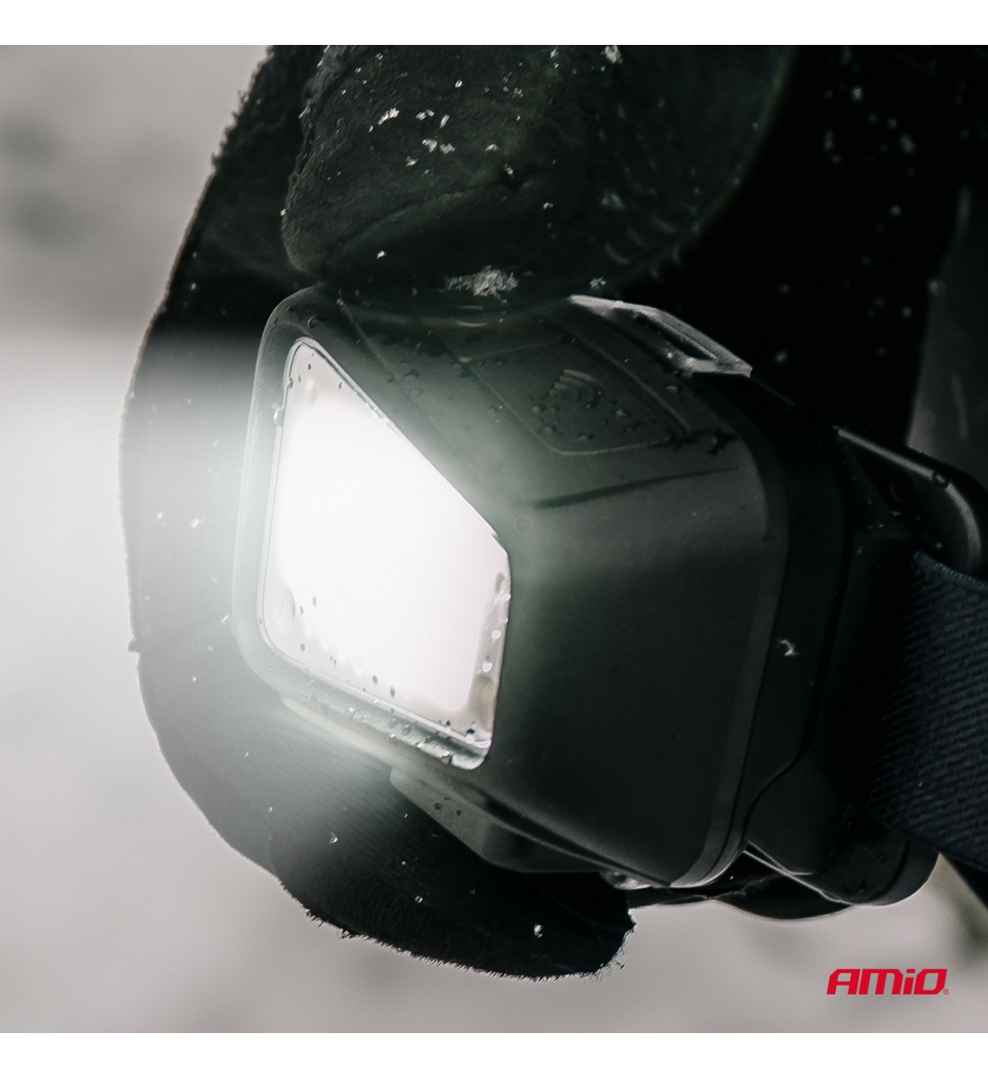 Lanternă frontală reîncărcabilă cu senzor de mișcare COB 1800mAh (BATT) AMIO-04666