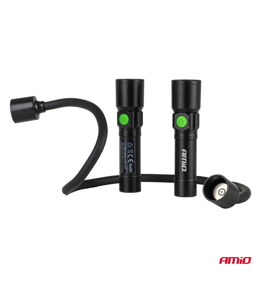 Lampă reîncărcabilă pentru inspecția gâtului 2xP50 1000mAh (BATT) AMIO-04671