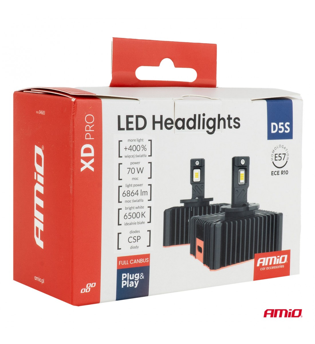 Becuri auto XD PRO D5S FULL CANBUS LED AMIO-04683