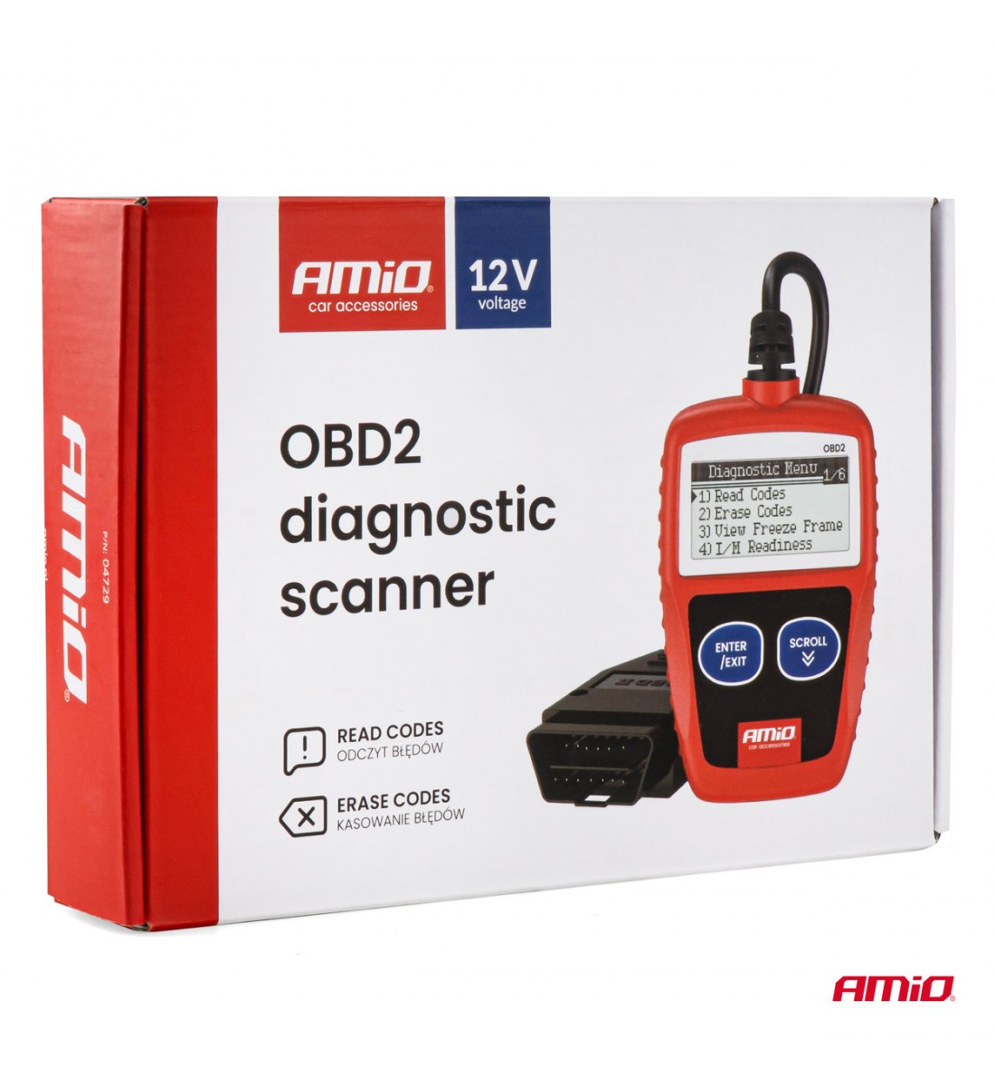 Interfață de diagnosticare pentru tester de scanare AMiO OBD2 AMIO-04729
