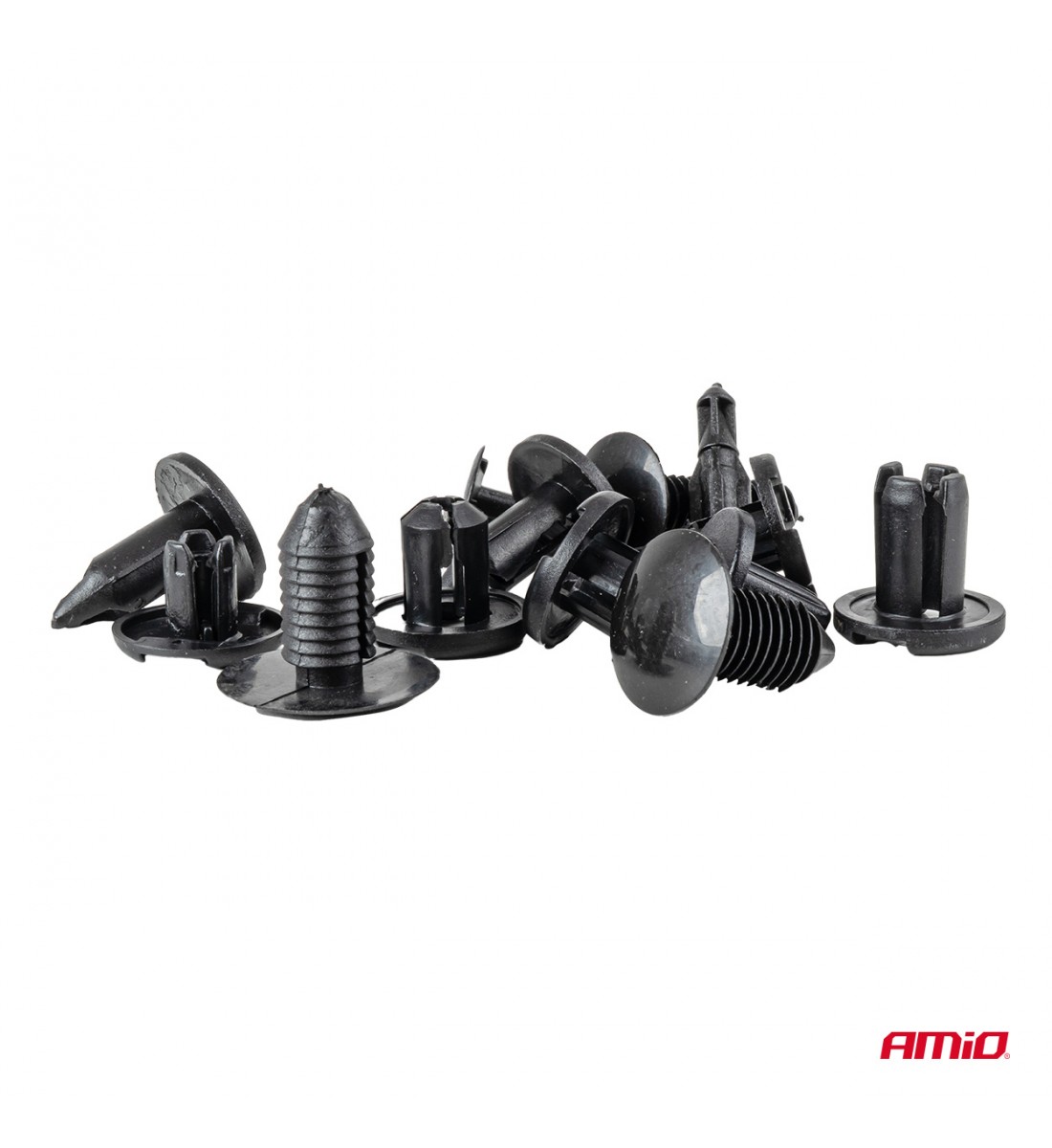 Set de cleme și știfturi auto medii 240 buc AMIO-04737