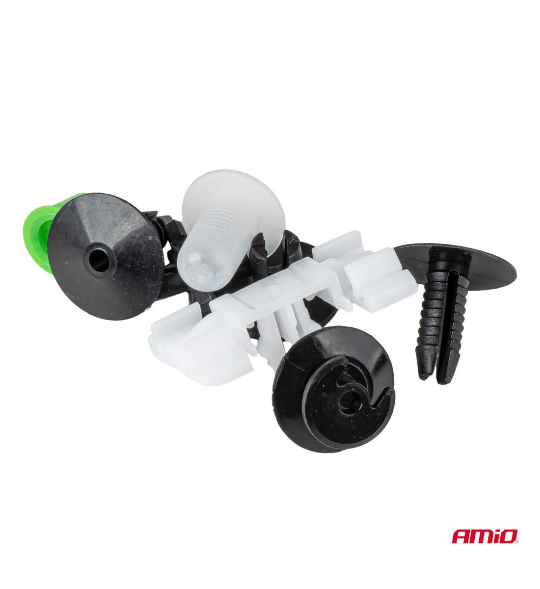 Set de cleme și știfturi auto medii 290 buc AMIO-04742