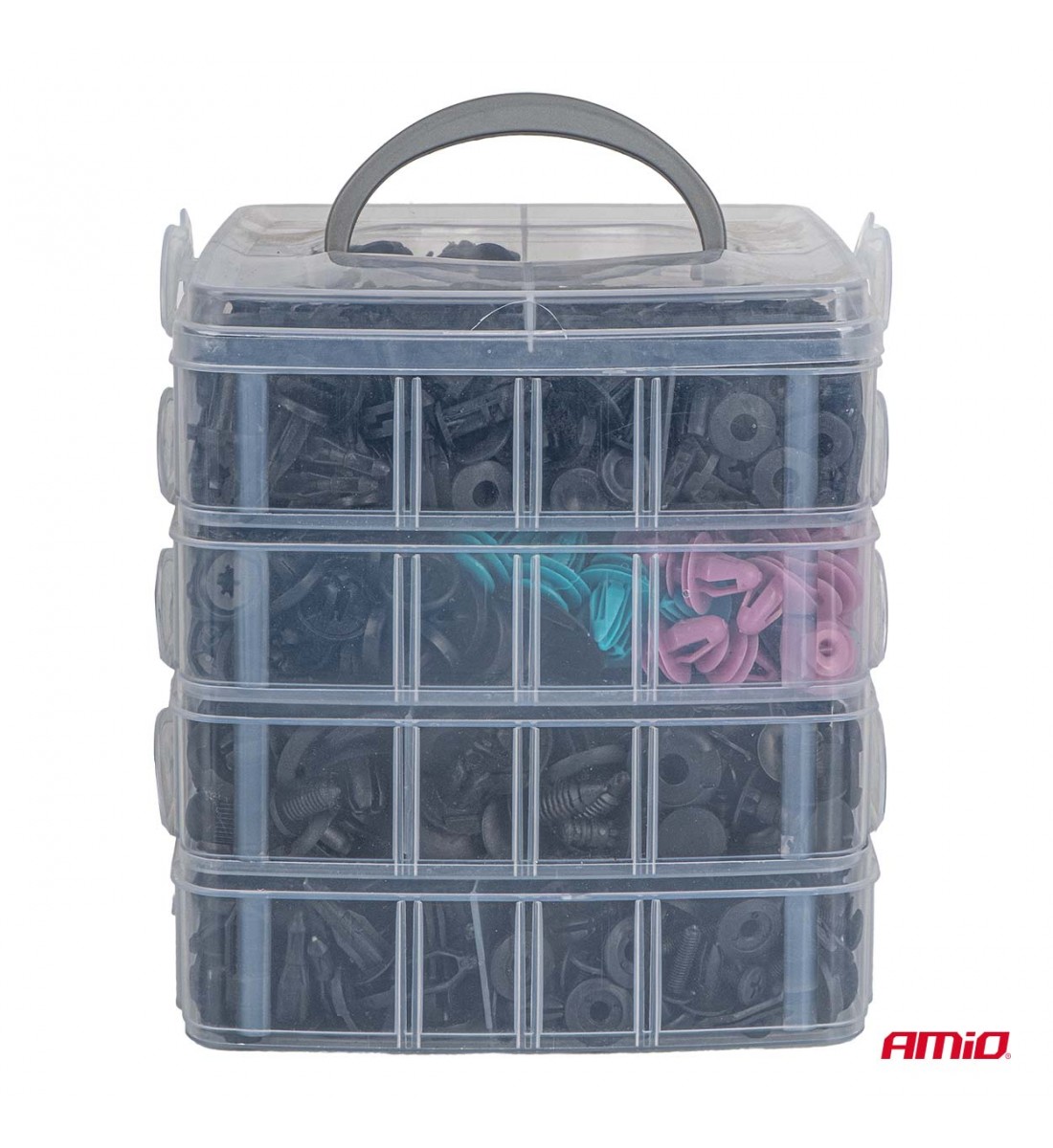 Set de cleme, știfturi și extractoare auto 1211 buc AMIO-04746