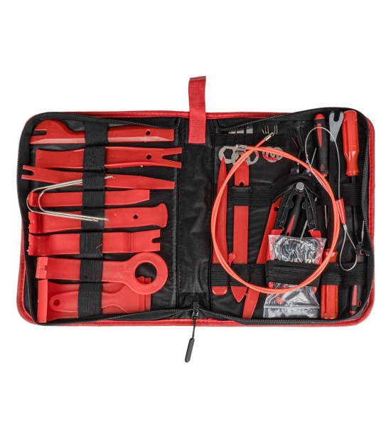 Set mare cu geantă pentru îndepărtarea radioului, tapițeriei și a clemelor, 40 buc. AMIO-04747