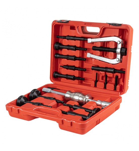 Set instrumente  de îndepărtare a rulmenților cu ciocan inerțial 8–58 mm 16 el. AMIO-04758
