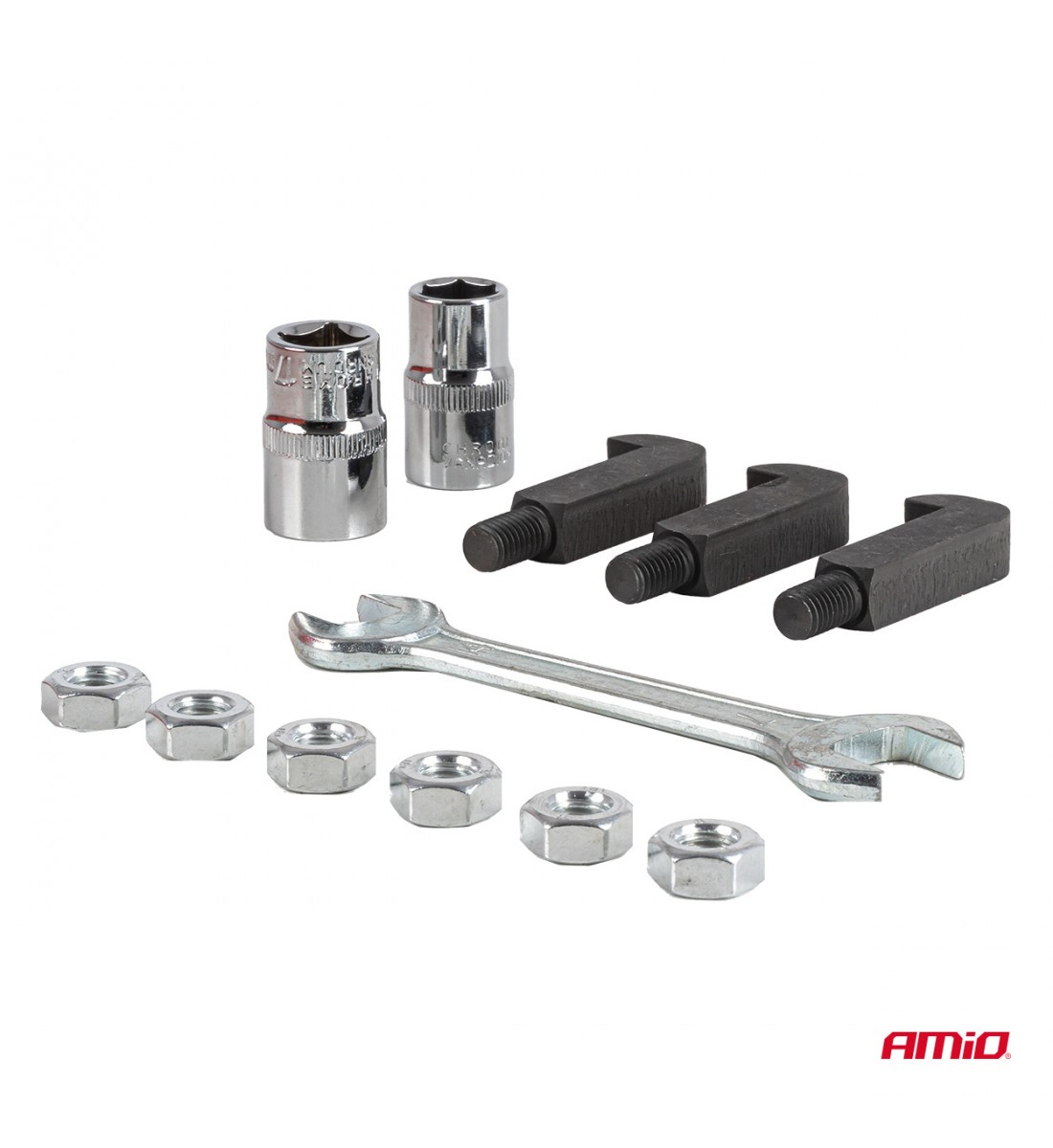 Extractor de rulmenți cu trei brațe și cârlige din 44 de piese AMIO-04760