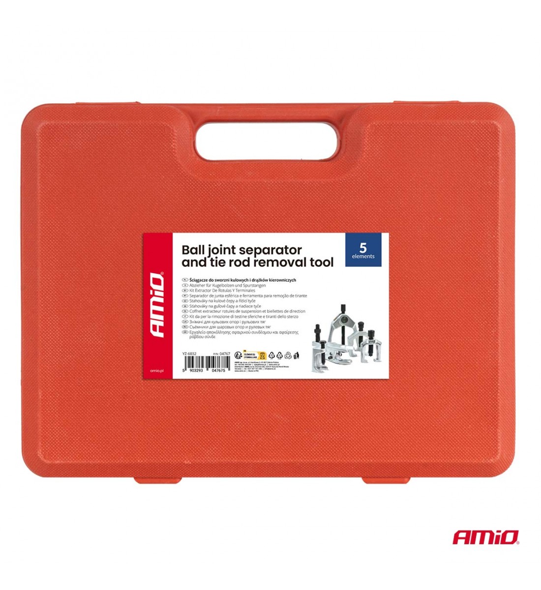 Extractori pentru articulații sferice și tije de direcție, 5 bucăți, AMIO-04767