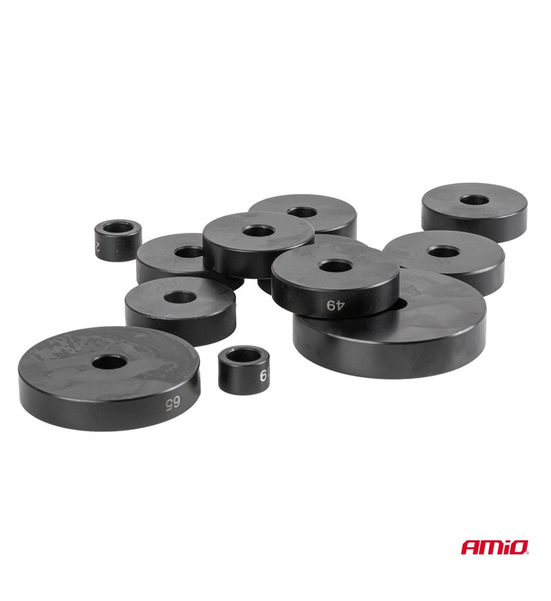 Trusă de scule pentru montarea și demontarea bucșelor și garniturilor de lagăr, 52 de bucăți,