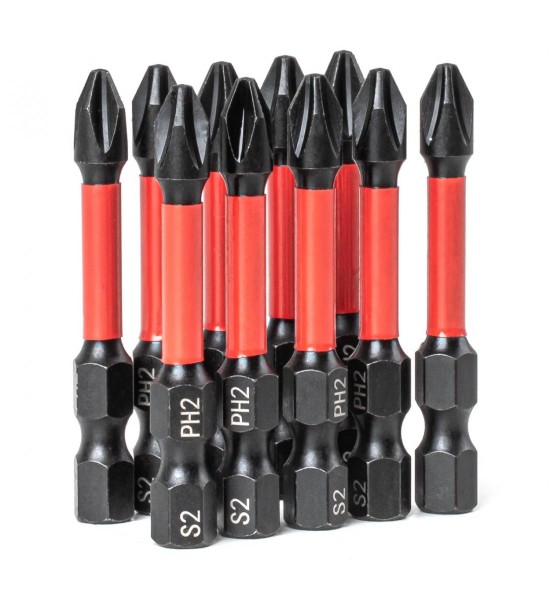 Set biți de torsiune PH2 1/4" 50mm 10 buc AMIO-04784