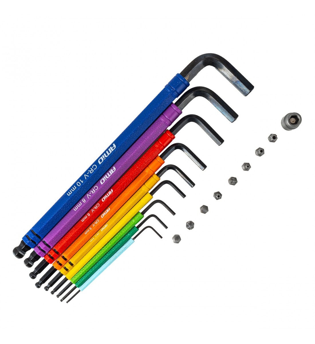 Chei hexagonale Imbus cu bit set 18 buc CRV AMIO-04787