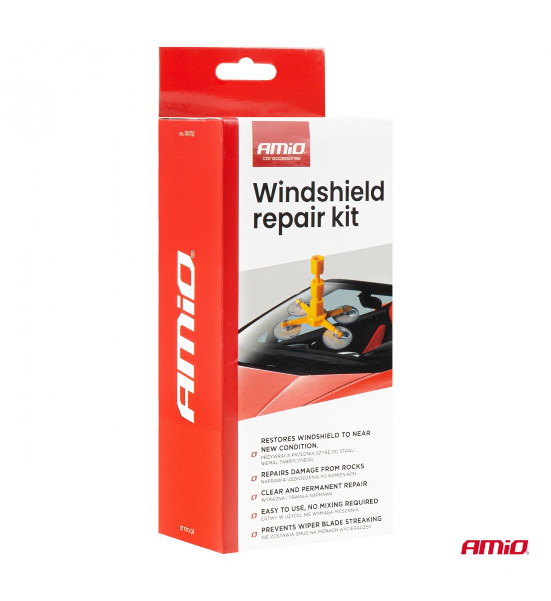 Kit de reparare parbriz DIY - Aplicator cu ventuză DIY AMIO-04792