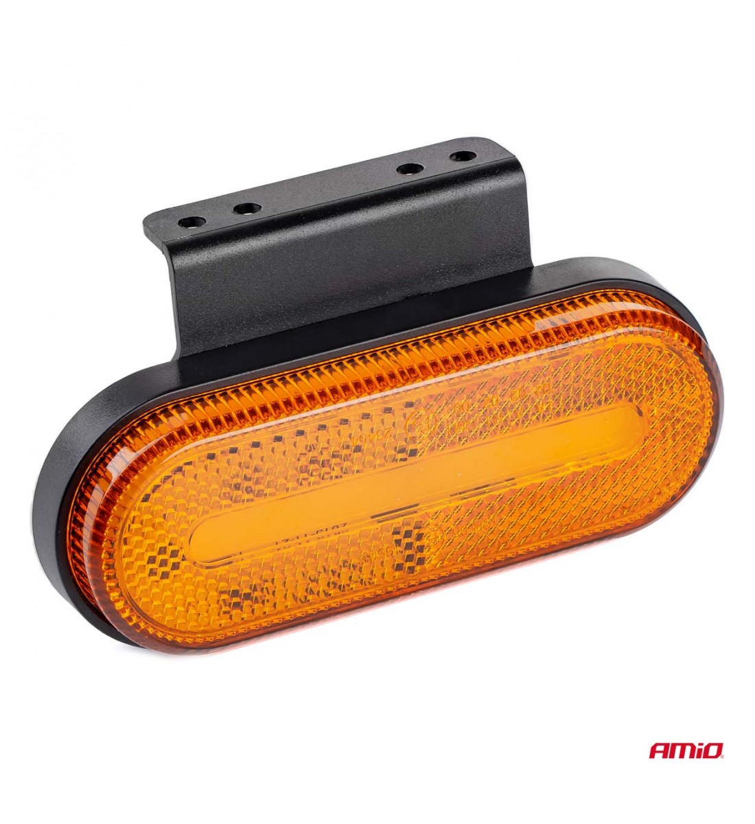 Lampă auto LED OM-01-O oval portocaliu AMIO-02374