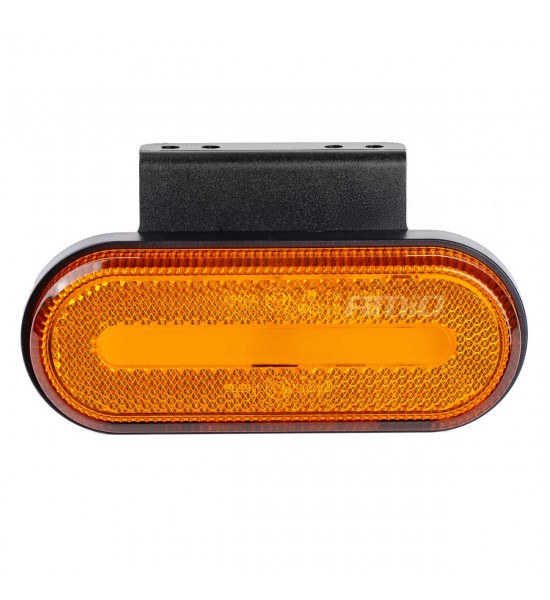 Lampă auto LED OM-01-O oval portocaliu AMIO-02374