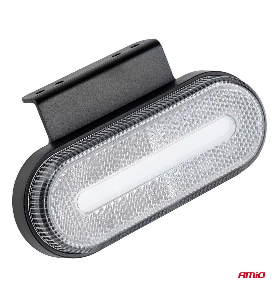 Lampă auto LED OM-01-W ovală albă AMIO-02375