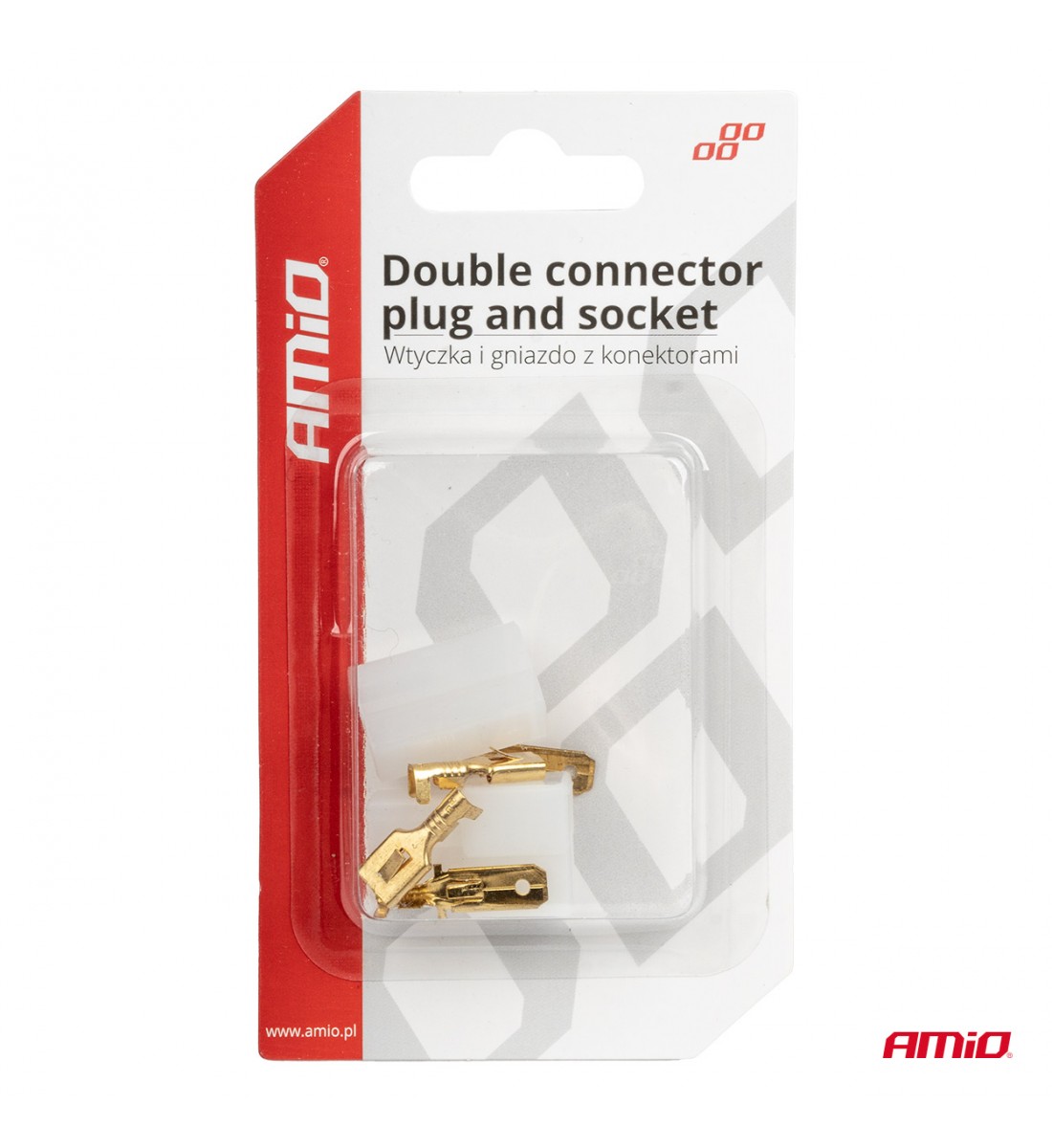 Set conector fișă și priză AMIO-03512