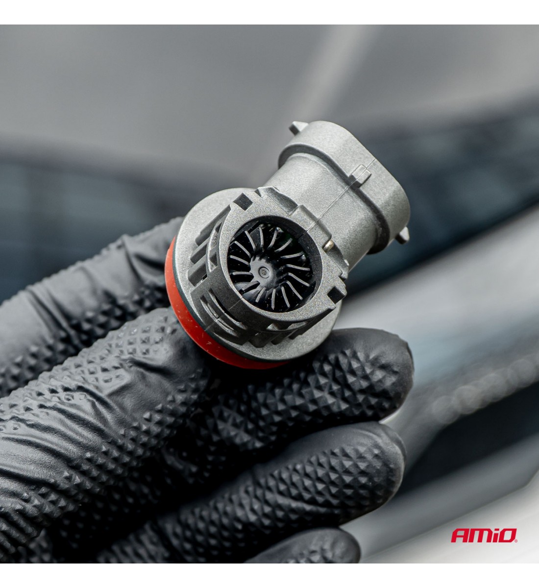 Becuri auto LED cu omologare rutieră R37 E-MARK H11 PnP FAN 18W AMIO-05120